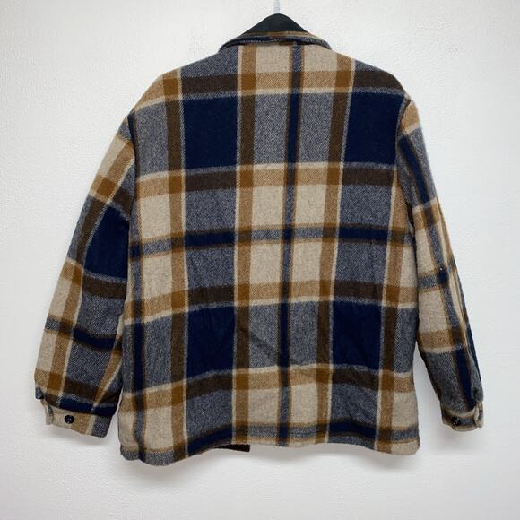 Woolrich Wool Mackinaw Cruiser Jacket Men’s XL Lined Coat Zip Plaid USA - Picture 11 of 12